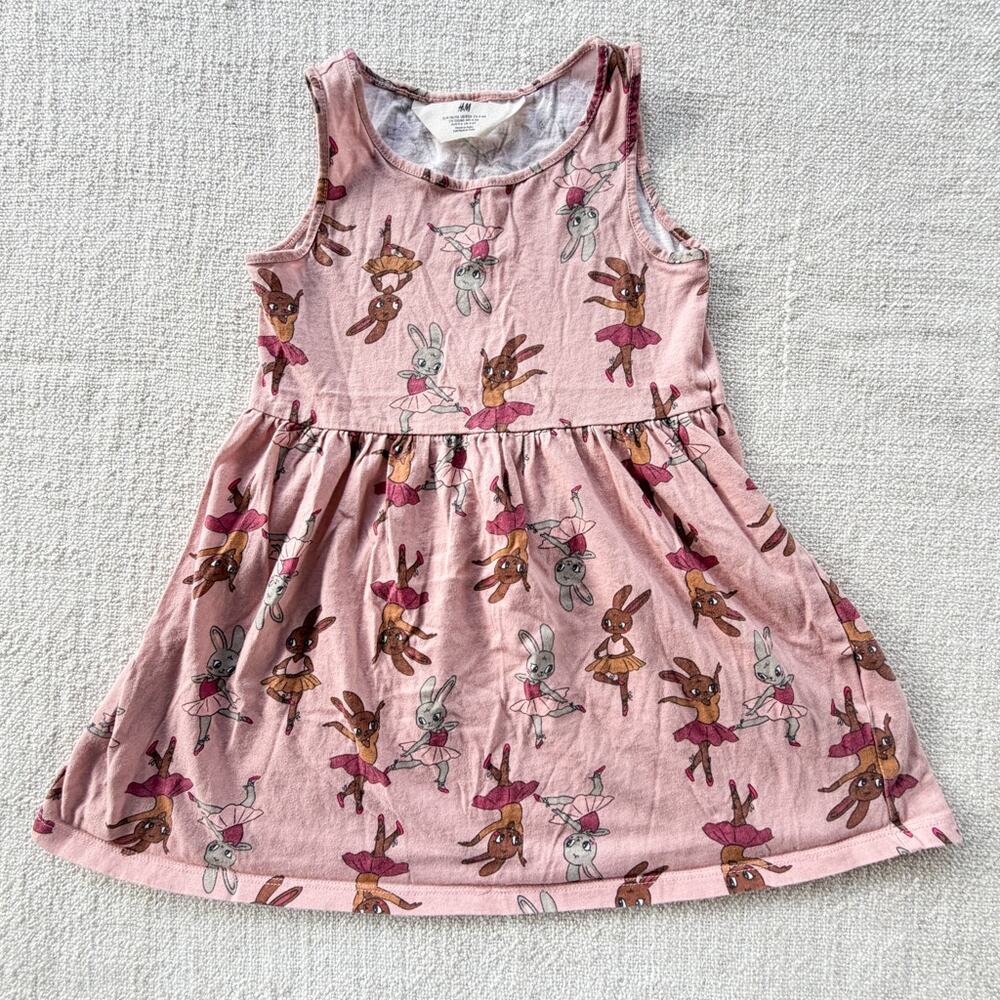 H&M Ballerina Bunny Tank Dress GUC 5T